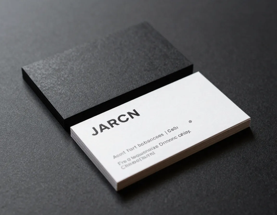 Showcase de tarjetas de presentación premium